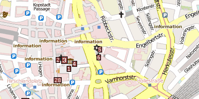 Stadtplan Alte Synagoge  Essen