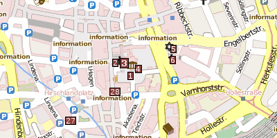 Stadtplan Essener Domschatz Essen