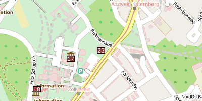 Stadtplan Zollverein-Kubus Essen