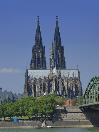 Foto Hohenzollernbrücke beim Kölner Dom