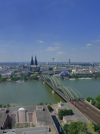 Fotos Hohenzollernbrücke und Kölner Dom