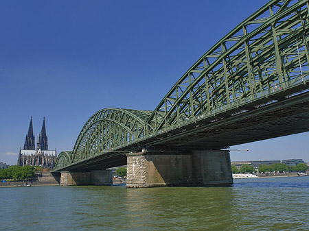 Hohenzollernbrücke am Kölner Dom Foto 