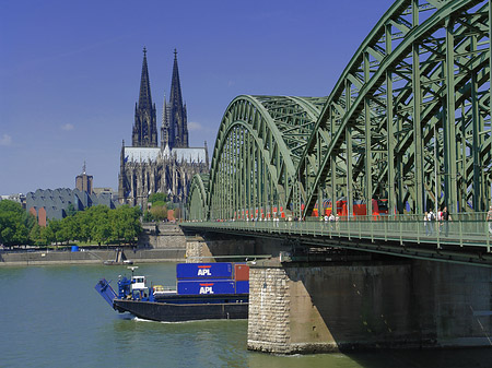 Fotos Schiff unter der Hohenzollernbrücke | Köln