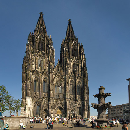 Foto Kreuzblume vor Kölner Dom - Köln