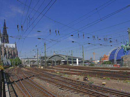 Foto Hauptbahnhof neben dem Kölner Dom