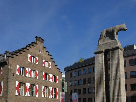 Wolfsstatue und Stadtmuseum