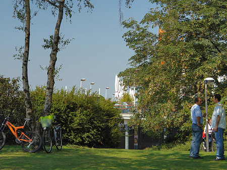 Foto Fahrräder im Rheinpark