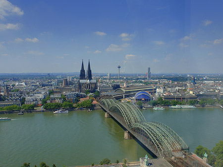 Hohenzollernbrücke und Kölner Dom Foto 