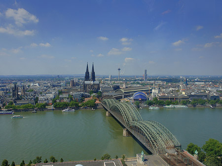 Fotos Hohenzollernbrücke und Kölner Dom