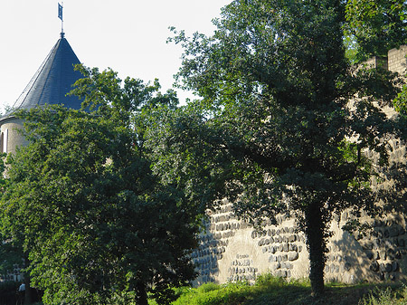 Stadtmauer und Sachsenturm am Sachsenring Foto 